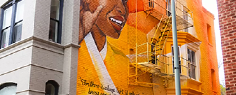 Amanda Gorman Mural in DC